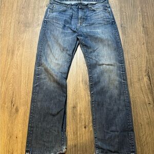 7 For All Mankind Relaxed Fit Dark Blue Jeans